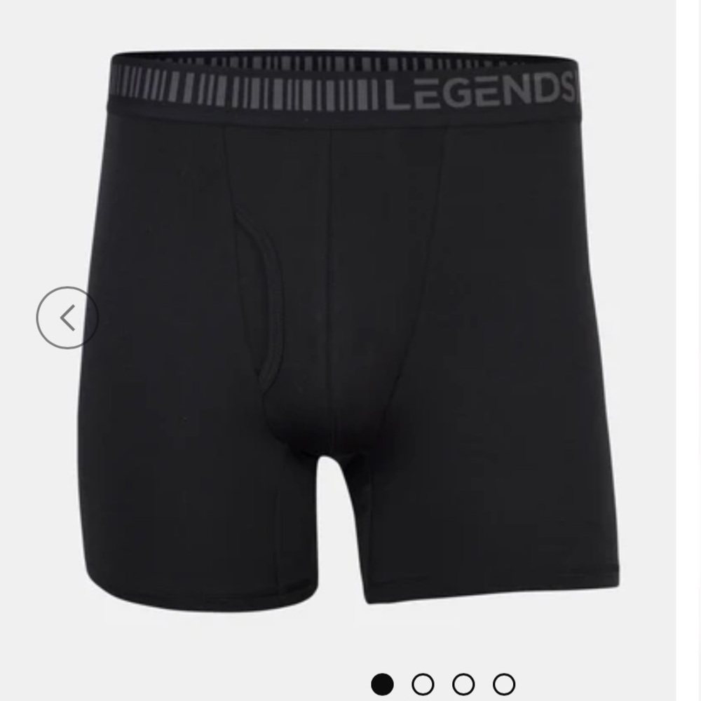 Men's Black Boxer Briefs by Legends NWT in package XL 5”